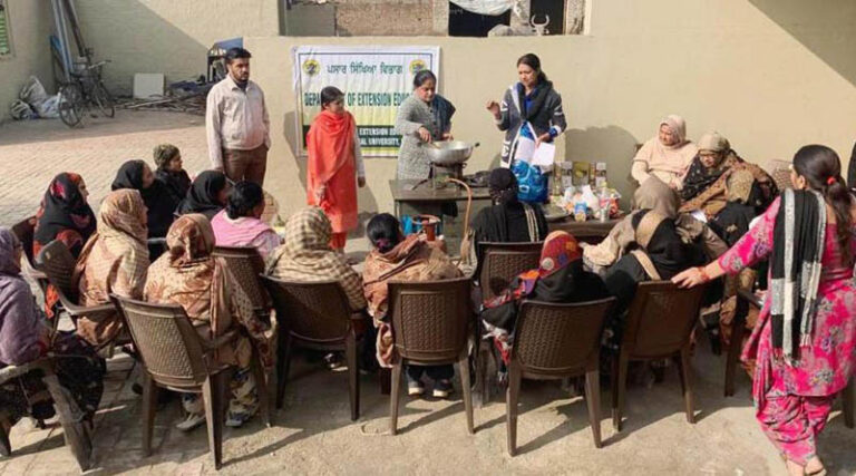 PAU Trains Rural Women In Processing Of Seasonal Fruit And Vegetables