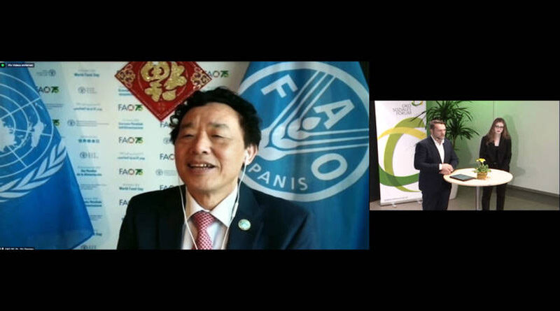 FAO Director-General highlights how to build an advanced society with green, innovative, competitive and sustainable development