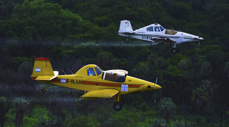East Africa's locust "air force" could be grounded, as another wave of the scourge takes flight