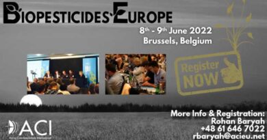 ACI’s Biopesticides Europe Conference in June 2022 in Brussels, Belgium