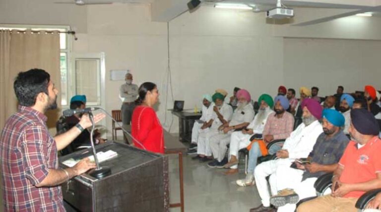 PAU kisan club monthly meeting was held