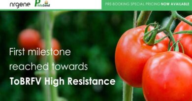 Nrgene and philoseed reach major milestone towards developing tobrfv high resistance tomato varieties