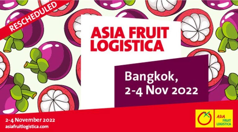 Asiafruit Logistica Heads Back to Bangkok in 2022