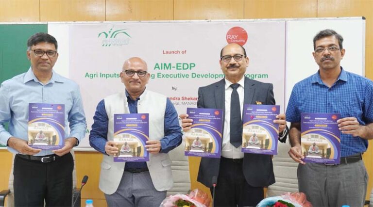 MANAGE and Ray Consulting to organise Agri Inputs Marketing Executive Development Program