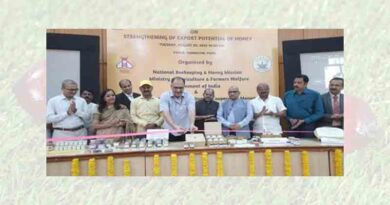 12,699 Beekeepers and 19.34 lakhs honey bees colonies are registered with National Bee Board