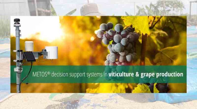 METOS® decision support systems in viticulture and grape production