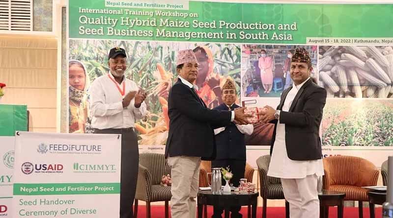 Elite maize seeds handed over to seed sector stakeholders in Nepal