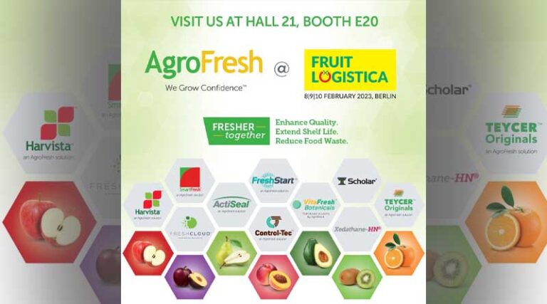 Global leader AgroFresh to spotlight extensive portfolio of freshness solutions at Fruit Logistica
