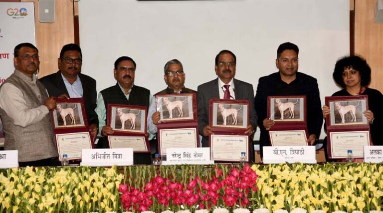 Enrich the Agriculture and Animal Husbandry sectors by identifying native breeds of livestock: Mr. Tomar