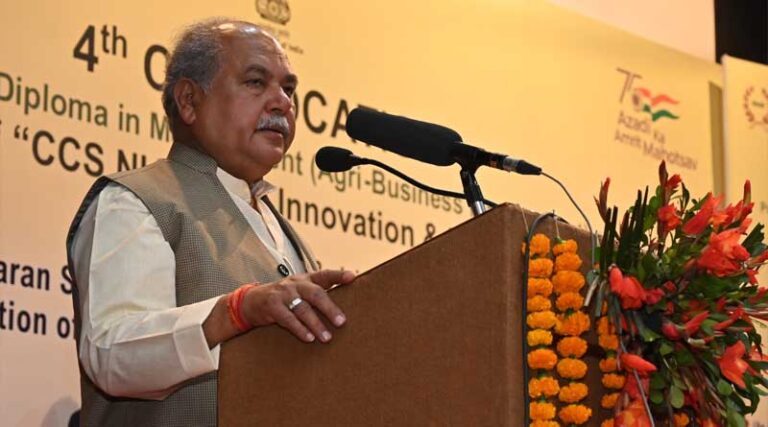 Union Agriculture Minister inaugurates the convocation ceremony of NIAM and Agri Innovation and Incubation Center