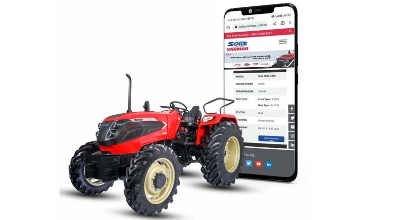 Solis Yanmar becomes 1st Multi-national tractor brand to display tractor prices on its website