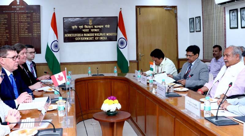 Union Agriculture Minister holds talks with Mr. Scott Moe, Premier of Canada’s Saskatchewan province