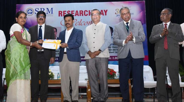 ‘Research Day’ observed at SRM IST