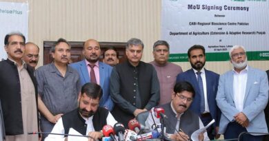 CABI signs agreement to help improve food security in Pakistan