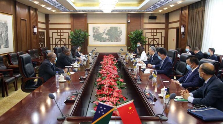 Vice Minister Ma Youxiang Meets with Solomon Islands’ Fisheries Minister Ghiro