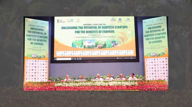 Ministry of Agriculture in partnership with FICCI, CII & PHDCCI organized a National Conclave on AgriTech Startups