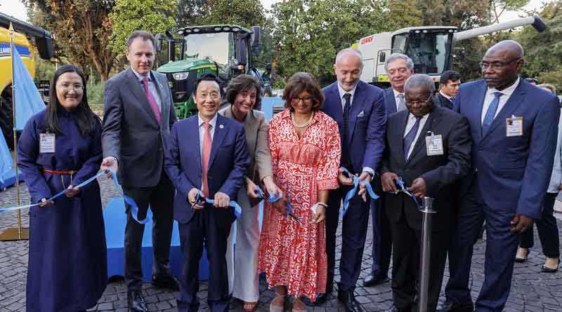 Director-General QU opens the first-ever Joint Agricultural Machinery and Livestock Exhibition at FAO