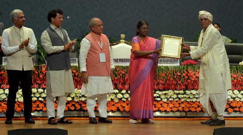 President Mrs. Draupadi Murmu inaugurated the Global Seminar on Farmers' Rights in New Delhi today, Agriculture Minister presided over the seminar.