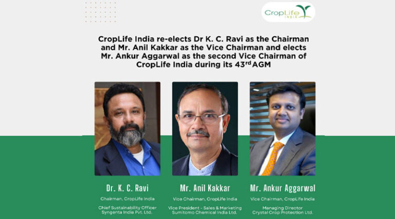CropLife India re-elects Dr. K. C. Ravi of Syngenta India as the Chairman; announces Vice Chairman positions during its 43rd AGM