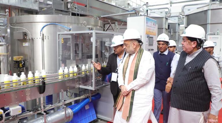 Amit Shah inaugurates IFFCO's Nano DAP (Liquid) Plant at Kalol in Gandhinagar