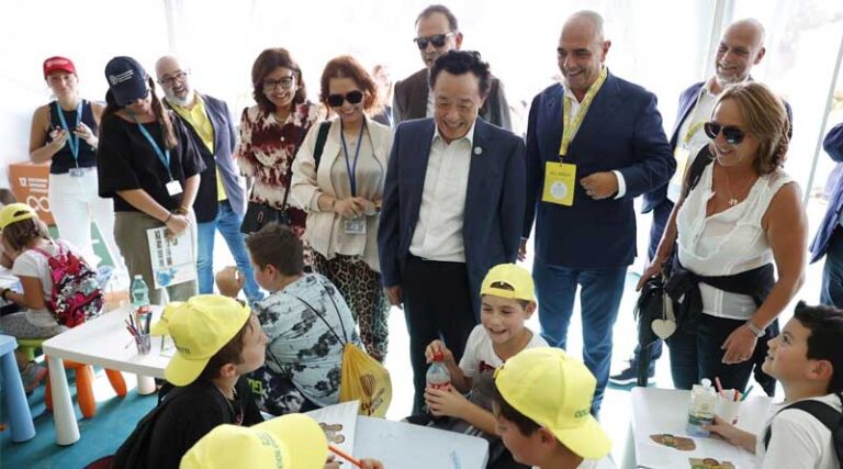 FAO Director-General Visits Coldiretti Village in Rome