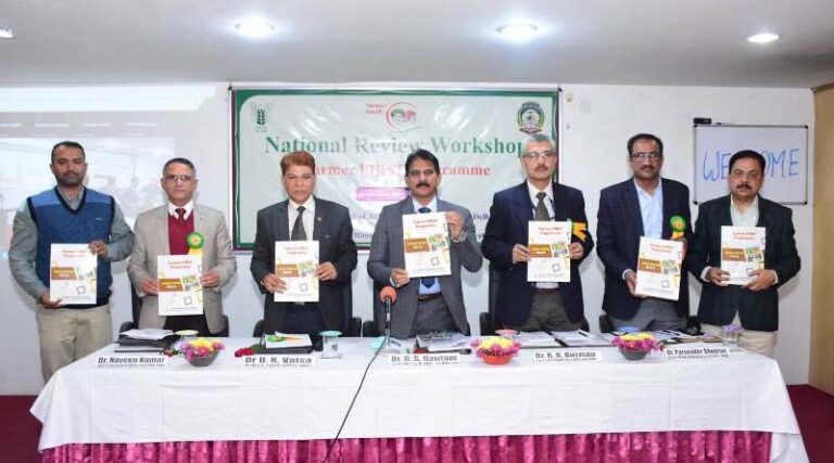 Farmer First National Workshop at CSKHPAU: Dr U.S.Gautam, DDG, ICAR exhorts scientists to develop strategy for effective technology transfer