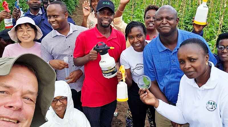 Training on mass production of entomopathogenic nematodes for biological control of invasive insect pests