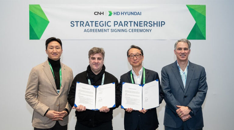 CNH and HD Hyundai announce joint innovation program for the construction sector at CES