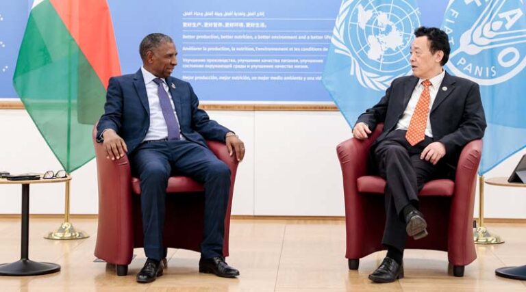 Bilateral meeting with His Excellency Suzelin Rakotoarisolo Ratohiarijaona, Minister of Agriculture and Livestock of Madagascar