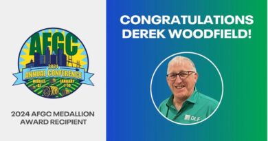 DLF'S derek woodfield receives AFGC medallion award
