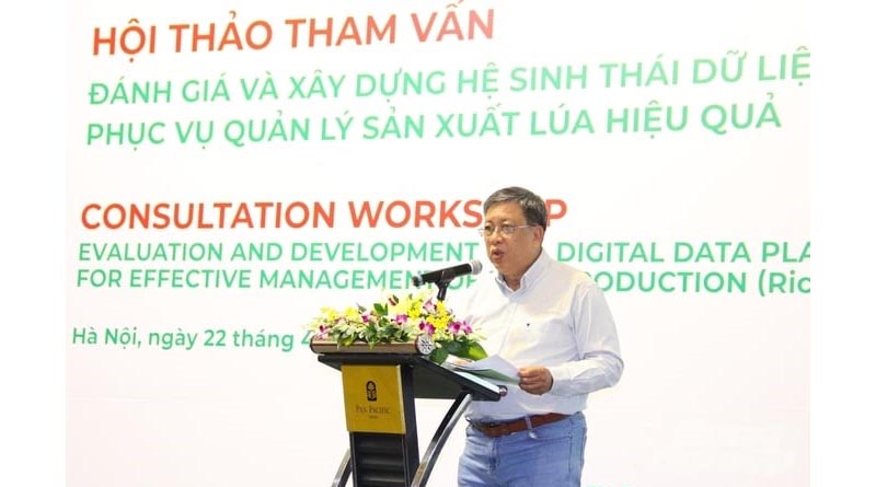 Building digital data for rice production management