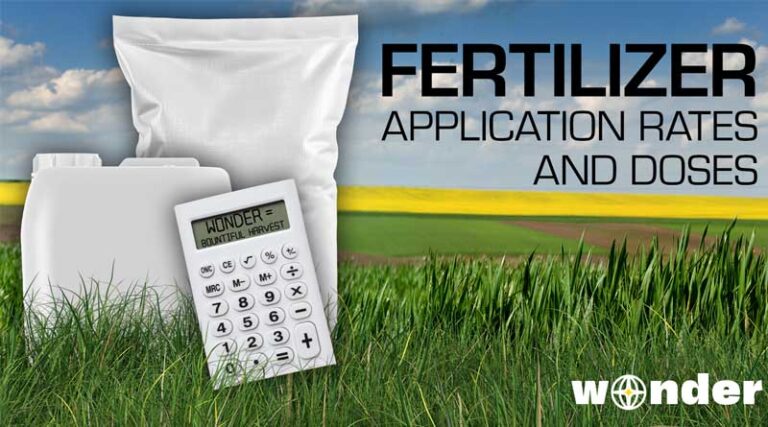 Fertilizer Application Rates and Doses