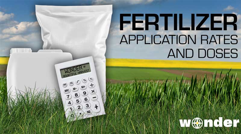 Fertilizer Application Rates and Doses