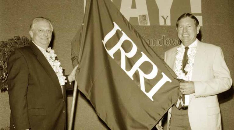 In memory of Dr. Ronald P. Cantrell, IRRI Director General (1998 – 2004)