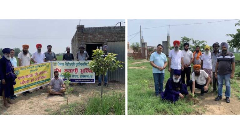 PAU-KVK Gurdaspur Launches Plantation Drive in Village Khokhar