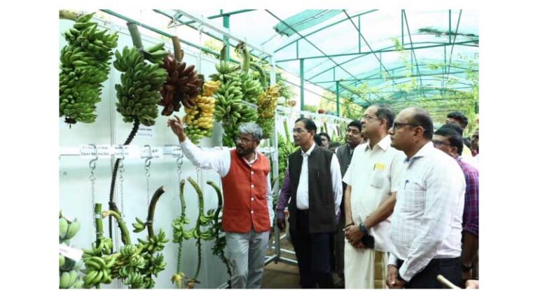 ICAR-NRCB exhibits its Low Glycemic Index Banana on the occasion of its 31st Foundation Day