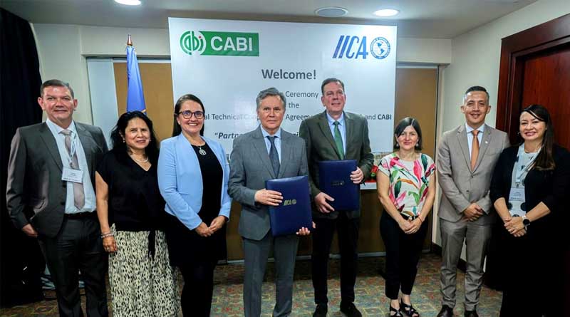 CABI and IICA Sign Formal Agreement to Collaborate More on Sustainable Agricultural Development
