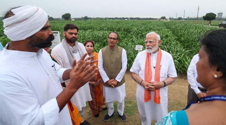 PM Modi Unveils New Climate-Resilient Wheat Variety Pusa Gehun Sharbati (HI 1665)