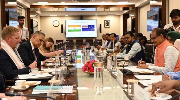 High level bilateral meeting between Union Minister Shri Shivraj Singh Chouhan and New Zealand Minister Mr. Todd Mcclay