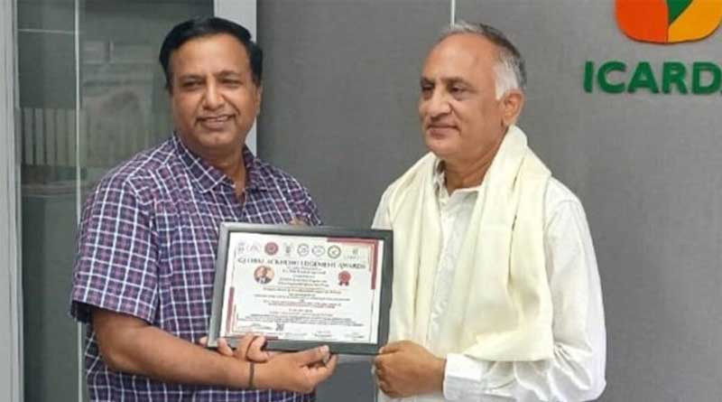 Lifetime Achievement Award of the Hindustan Agricultural Research Welfare Society for ICARDA’s Dr. Shiv Kumar Agrawal