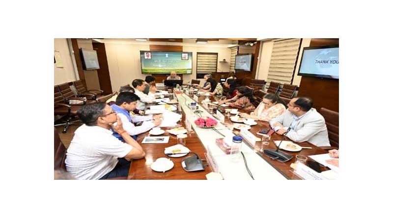 Secretary, Dr. Devesh Chaturvedi chairs a review meeting of United Nations World Food Programme- Country Programme Advisory Committee