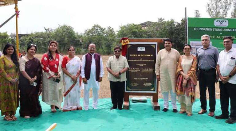 Foundation Stone Laid for ASPEE Auditorium at NAU Navsari