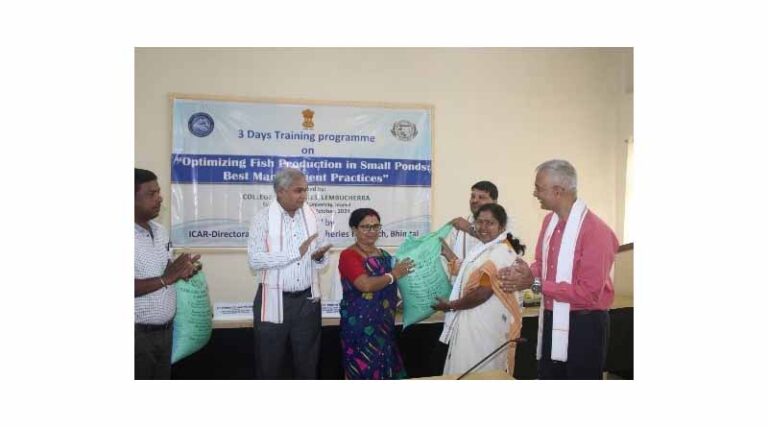 Former Union Minister inaugurates training programme at the College of Fisheries, Tripura