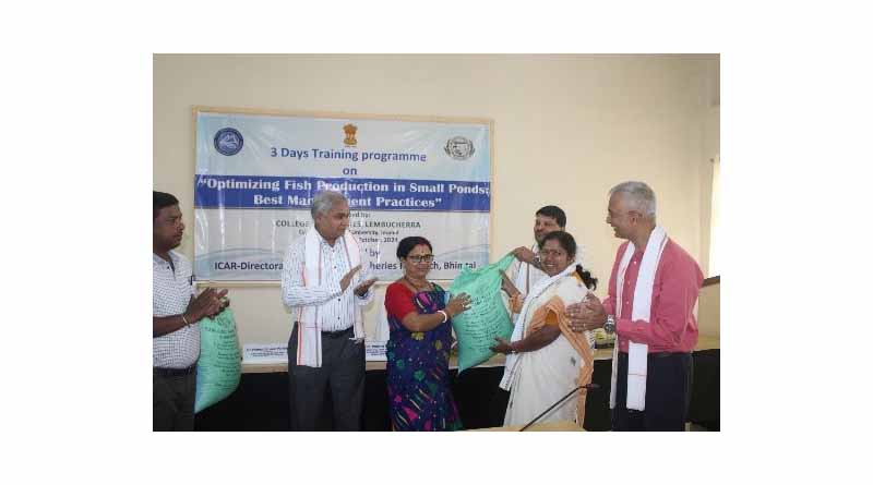 Former Union Minister inaugurates training programme at the College of Fisheries, Tripura