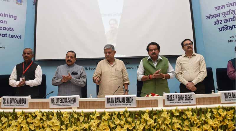 Union Minister Rajiv Ranjan Singh Launches Weather Forecasting at the Gram Panchayat Level