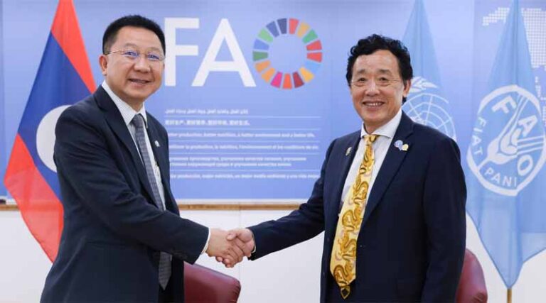 Bilateral Meeting With H.E. Linkham Duangsavanh, Minister For Agriculture And Forestry Of The Lao People’s Democratic Republic