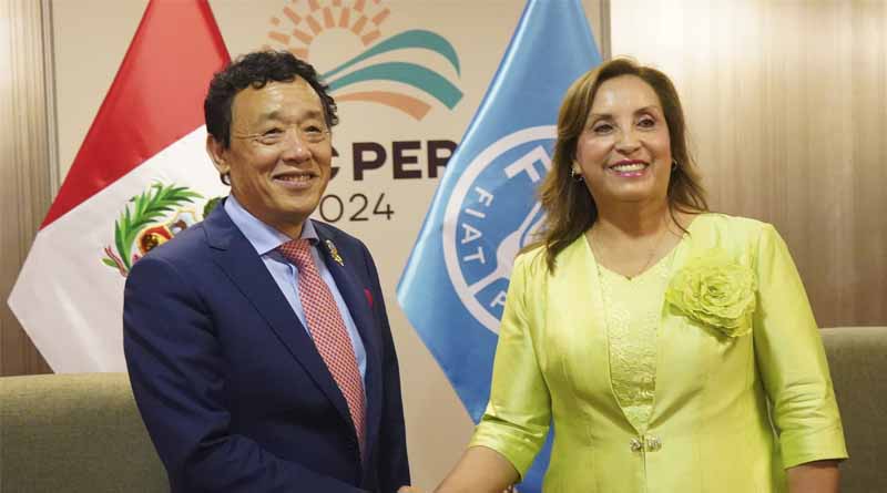 Bilateral meeting with H.E. Dina Ercilia Boluarte Zegarra, President of the Republic of Peru