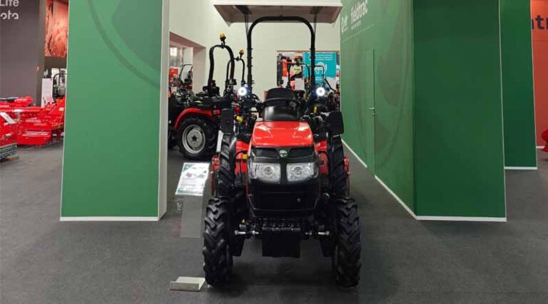 VST Tillers Tractors Showcased 30 HP tractor with Stage V Emission Norms Engine at EIMA