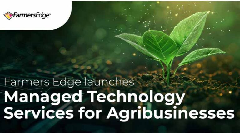 Farmers Edge Launches Managed Technology Services to Solve Most Pressing Digital Challenges for Large-Scale Agribusinesses and Crop Insurers