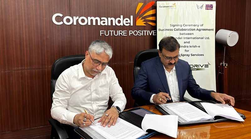 Coromandel International Limited and Mahindra Krish-E Partner for Drone Spraying Services in India